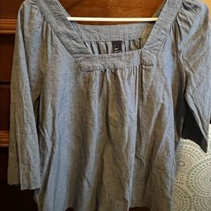 Lightweight, denim colored Gap blouse - super cute!